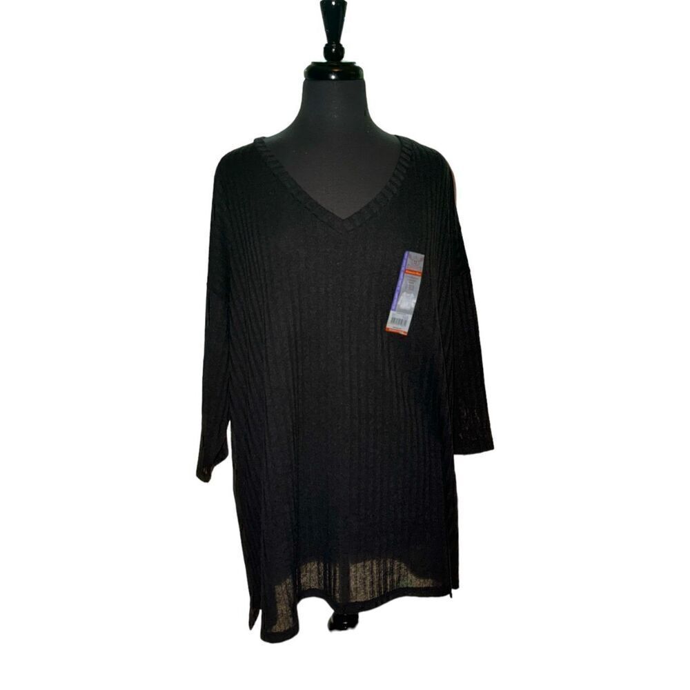 Faded Glory Black Sweater NWT